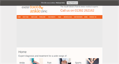 Desktop Screenshot of exeterfootandankle.com